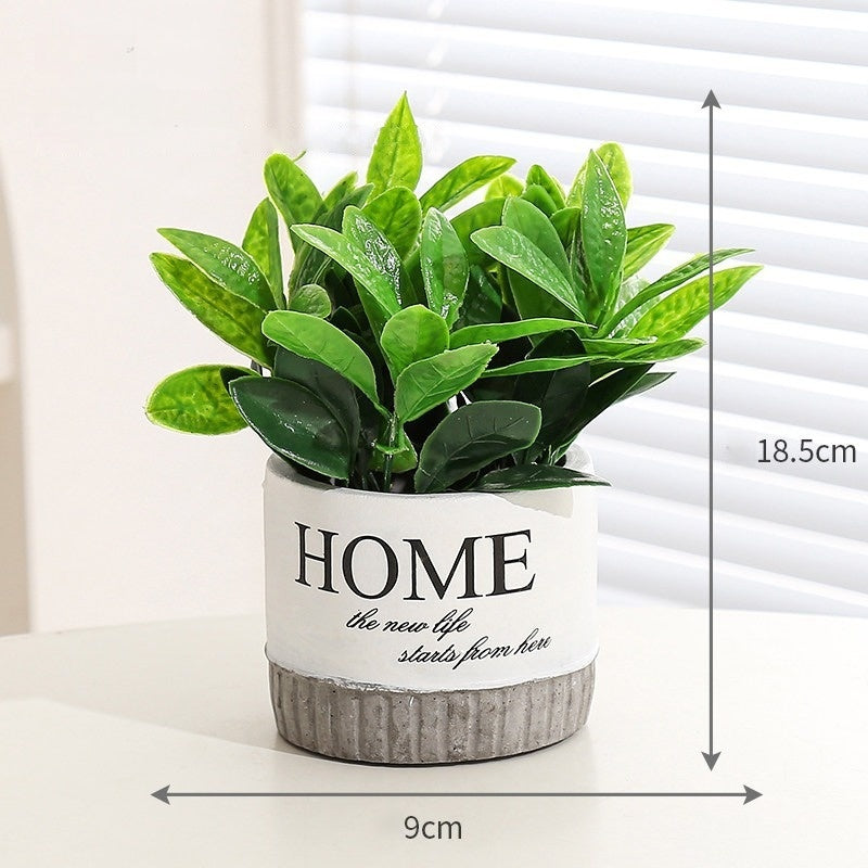 Artificial Hydrangea in White Ceramic Pot