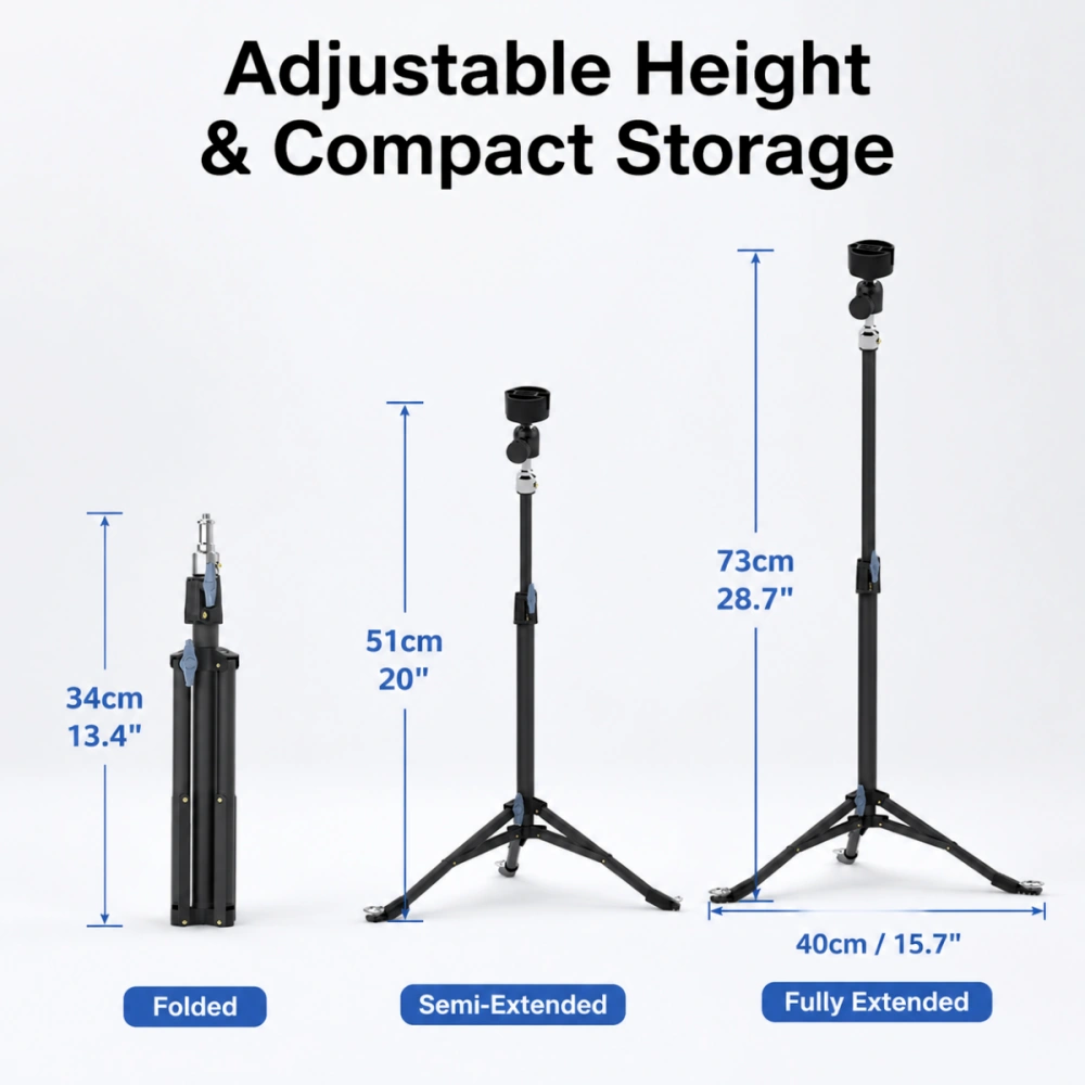 Portable Tripod Stand for Starlink Mini, Adjustable Folding Mount Kit with Carry Bag