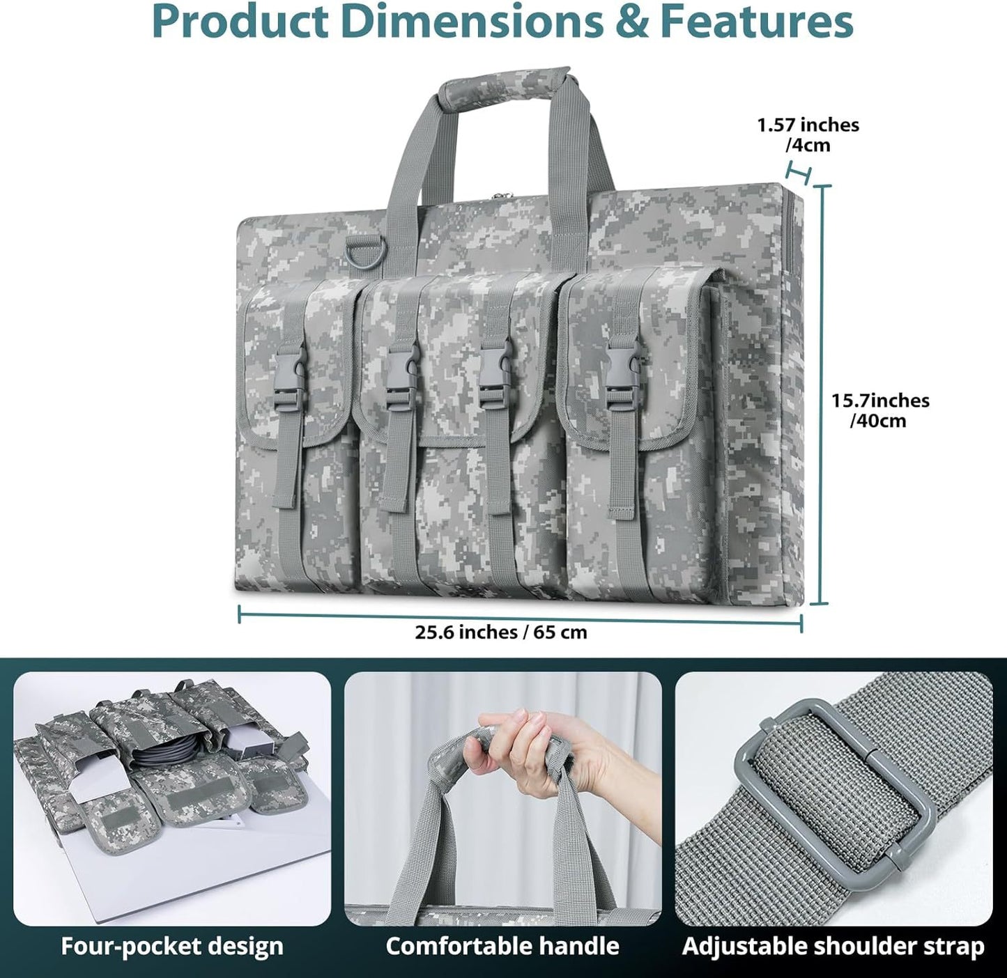 Waterproof Starlink Gen 3 Travel Bag for Standard Kit, Shockproof Storage Case with Shoulder Strap