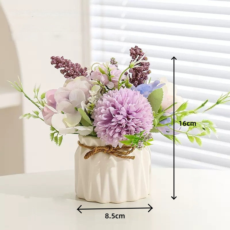 Potted Artificial Hydrangea