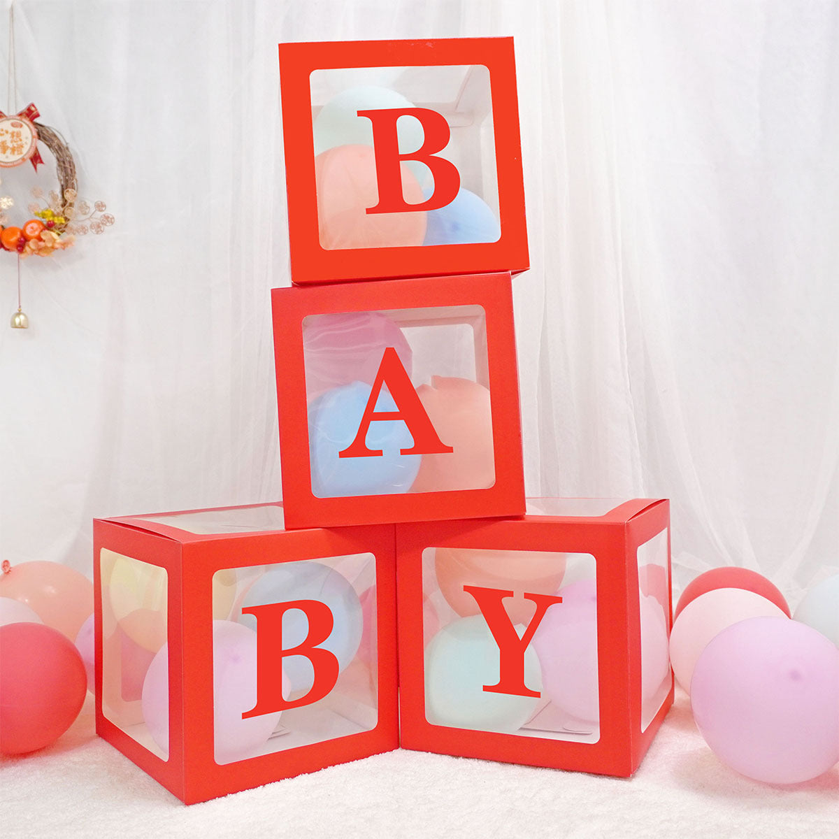 Transparent Square Box for Wedding & Party