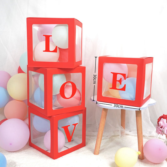 Transparent Square Box for Wedding & Party