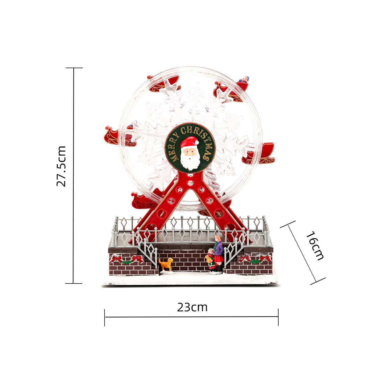 Christmas Rotating Light-Up Ferris Wheel Music Box